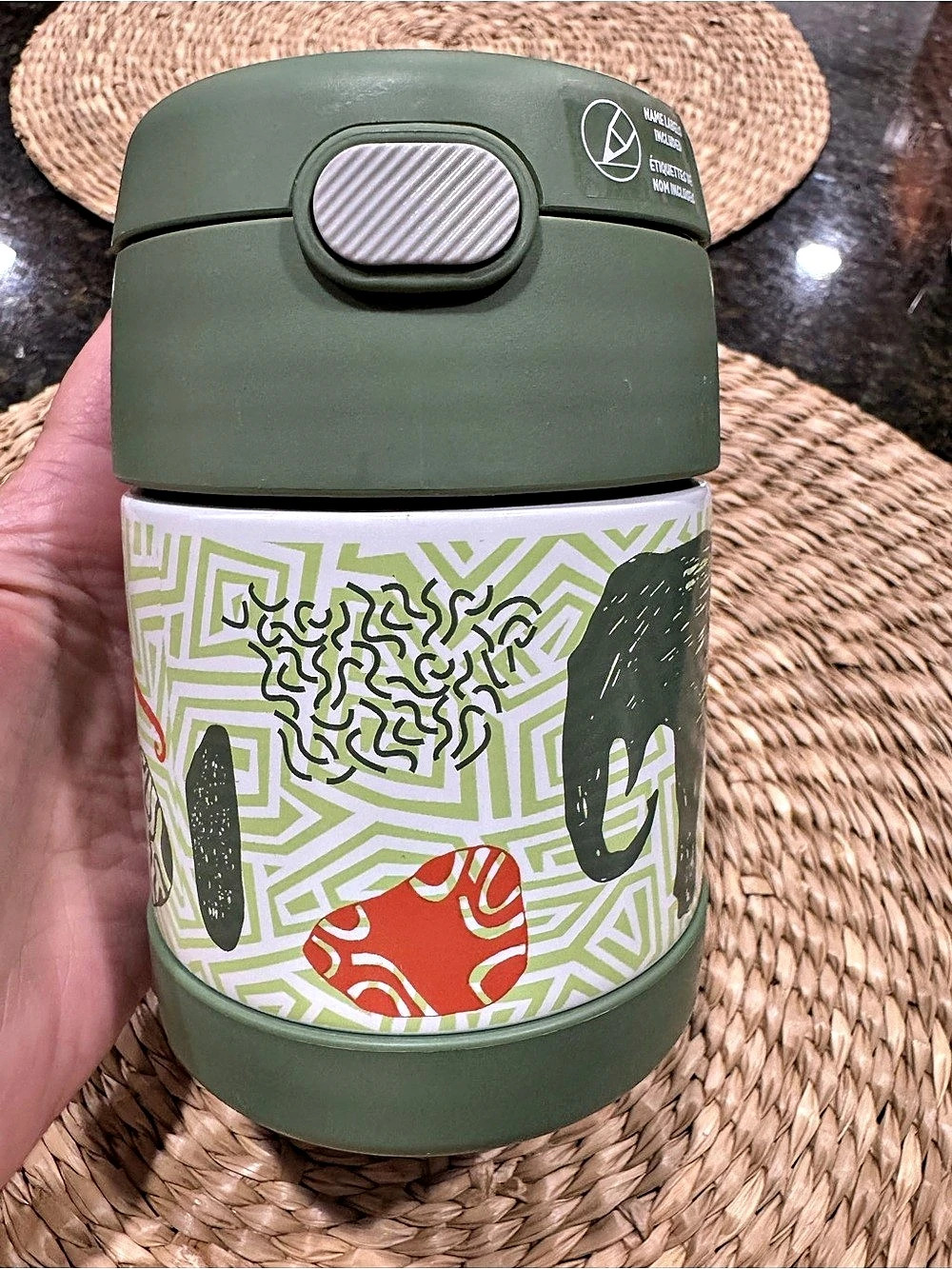 Thermos FUNtainer Food Jar - Jungle Kingdom, Green & White
